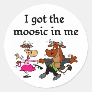 Musician or Dancer T-shirts and Gifts Classic Round Sticker