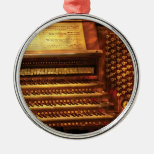 Musician - Organist - The Pipe Organ - large Metal Ornament
