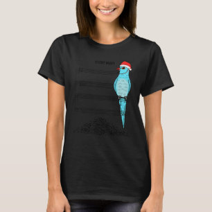 Musician Parrot I Silent Night I Blue Indian Ringn T-Shirt
