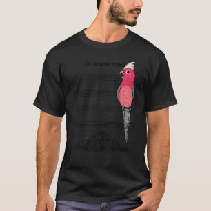 Musician Parrot I Sound Of Silence I Galah Cockato T-Shirt