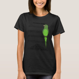Musician Parrot I Sound Of Silence I Green Parrotl T-Shirt