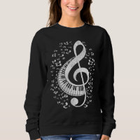 Musician Pianist Music Notes Keyboard Treble Clef