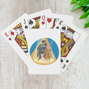 Musician Playing The Chello Cards