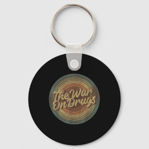 Musician Retro War On Drugs Vintage Vinyl 2010s Ro Keychain