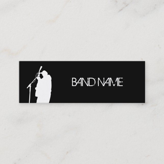 Musician Singer Band Artist Gold Star Publicity Mini Business Card (Front)
