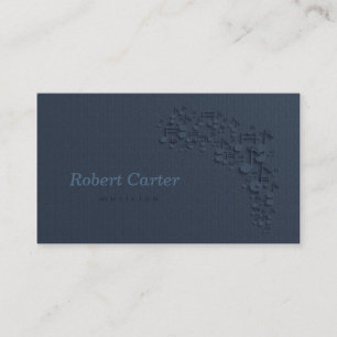 Musician Singer Orchestra Note Music Business Card