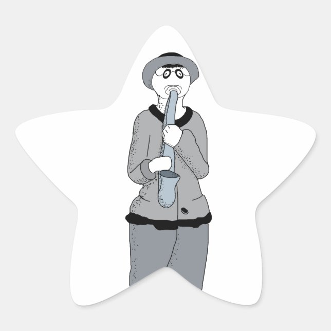 musician star sticker (Front)