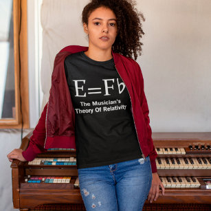 Musician Theory Of Relativity E equals F Flat joke T-Shirt