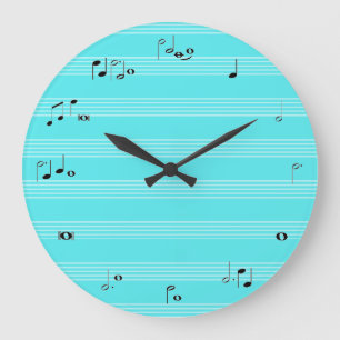Musician time clock - light blue