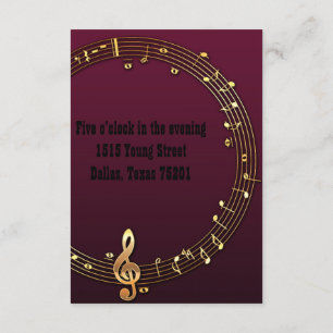 Musician Wedding Invitations