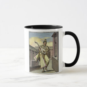 Musician with Indian Lute, from 'Voyage aux Indes Mug