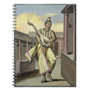 Musician with Indian Lute, from 'Voyage aux Indes Notebook