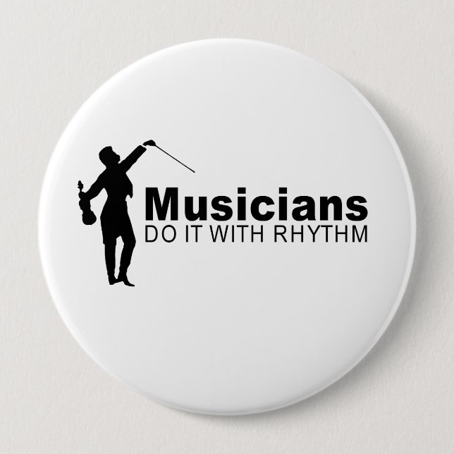 Musicians 4 Inch Round Button (Front)
