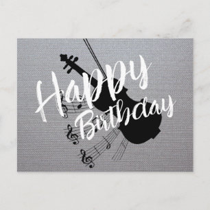 Musician's birthday  postcard