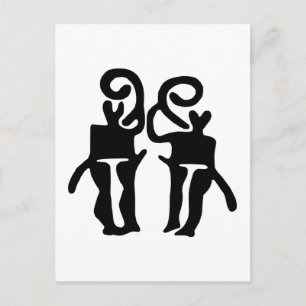Musicians-BW Postcard