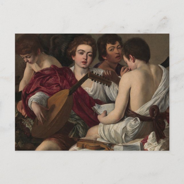 Musicians by Caravaggio Postcard (Front)