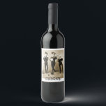 Musicians Celebration Wine Label<br><div class="desc">This crazy old photo just begs for a fantastic message! Banjo,  accordion and fiddle playing fruitcakes! Perfect on a wine gift!  Great for a birthday,  anniversary or simply to get someone to smile!</div>