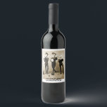 Musicians Celebration Wine Label<br><div class="desc">This crazy old photo just begs for a fantastic message! Banjo,  accordion and fiddle playing fruitcakes! Perfect on a wine gift!  Great for a birthday,  anniversary or simply to get someone to smile!</div>