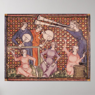 Musicians, from Ovide Moralise Poster
