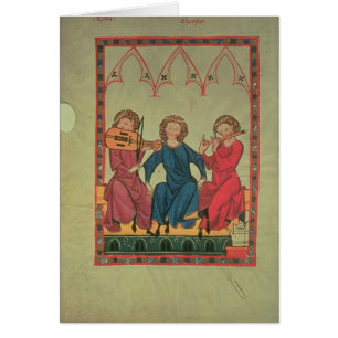 Musicians, from the Manasse Codex, a collection of