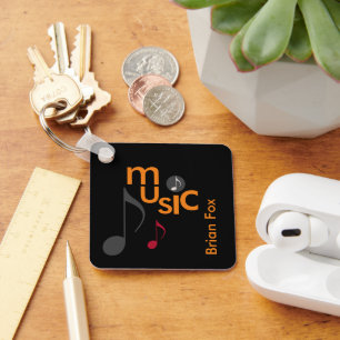 Musician's Personalized Keychain