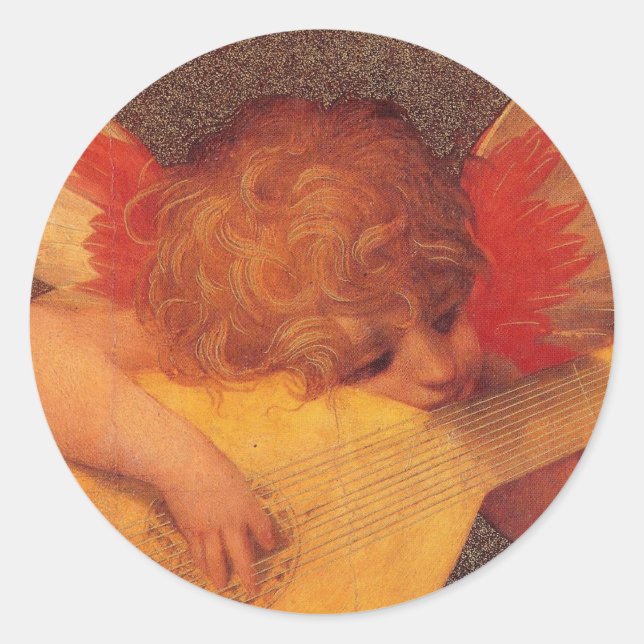 Musicien angélique - Sticker (Devant)