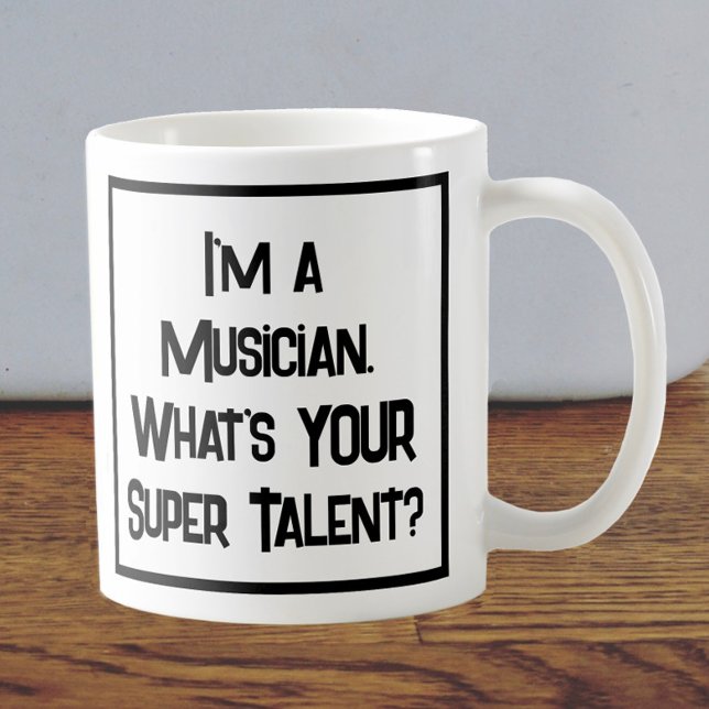 Musicien Super Talent. Café Mug (Créateur téléchargé)