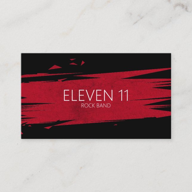 Musiciens de bande cool Carte de visite (Devant)