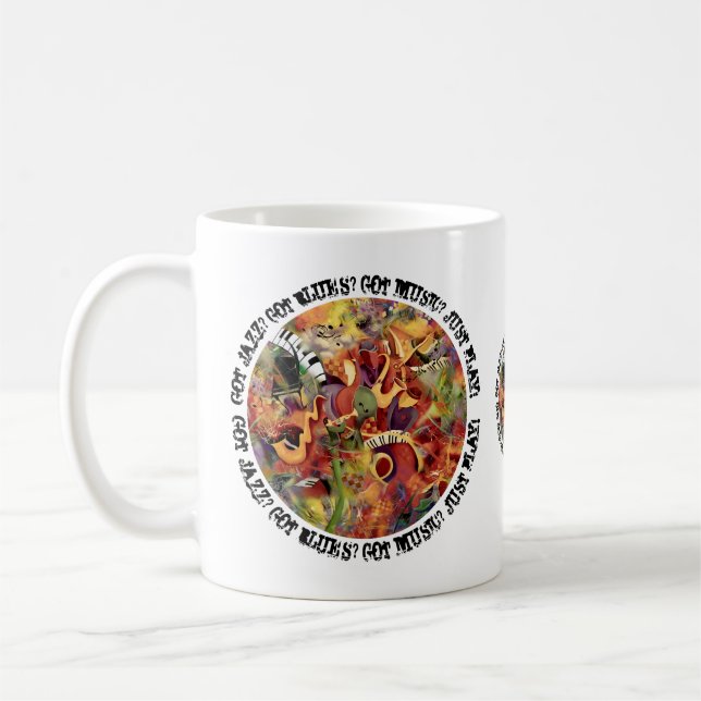 Musiciens Jazz Festival Musique Art Mug de Juleez (Gauche)