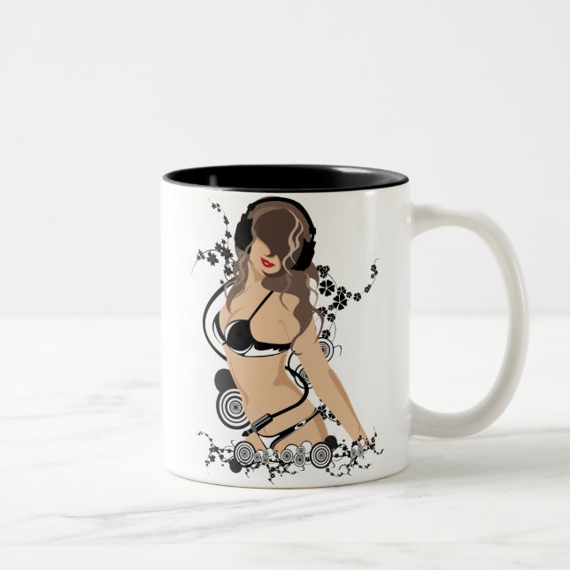 music's beauty Two-Tone coffee mug (Right)