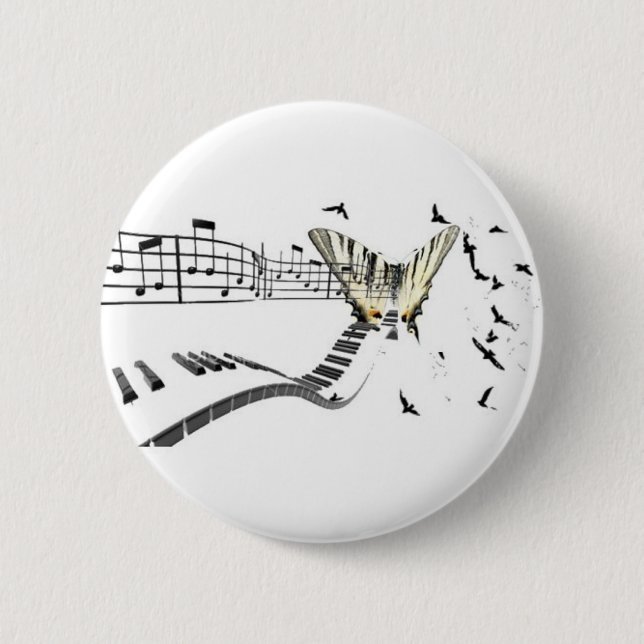 Musiflutter.png 2 Inch Round Button (Front)