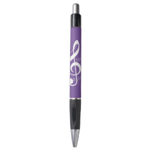 Musik Note violett weiß 6er Pack Kugelschreiber Pen