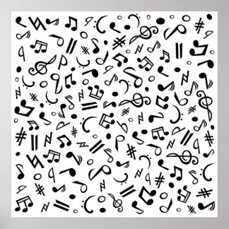 musik notes poster