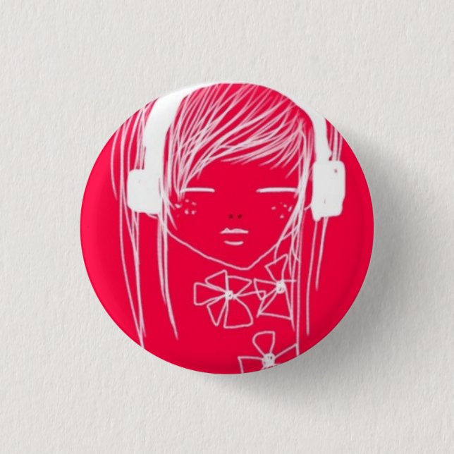 Musika 1 Inch Round Button (Front)