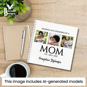 Musings Memories of a Mom Established Caps 3 Photo Notebook