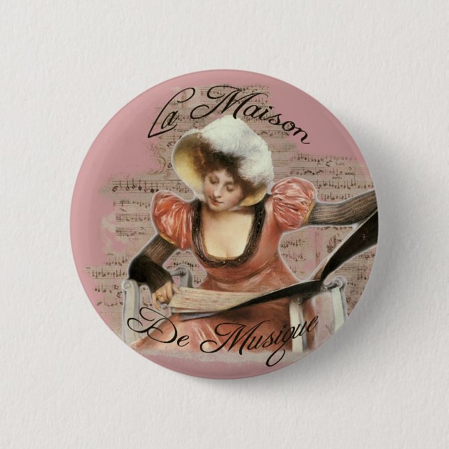 Musique 2 Inch Round Button (Front)