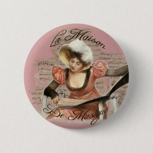 Musique 2 Inch Round Button