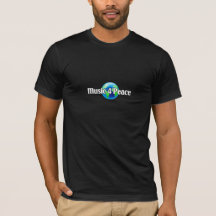 Musique 4 T-shirt Peace noir
