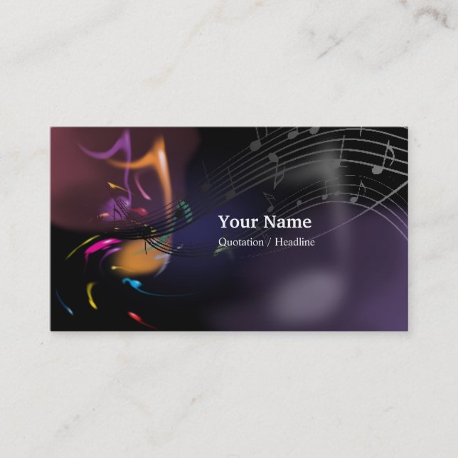 Musique 7 Carte de visite (Devant)