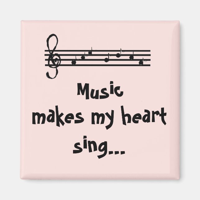 Musique - aimant (Devant)