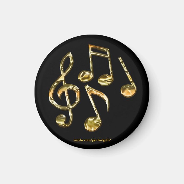 MUSIQUE AMOUREUX Musique Note Magnet (Devant)