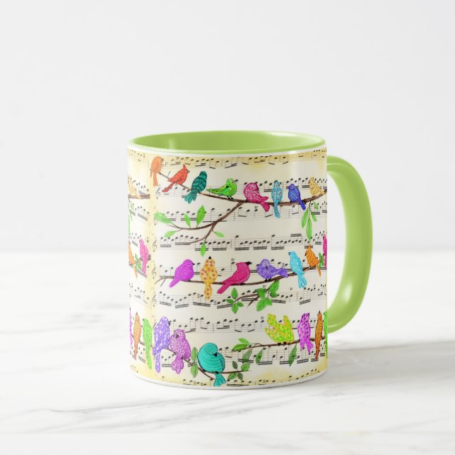 Musique Birds Mug (Devant droit)
