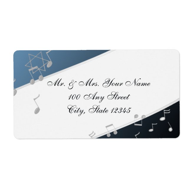 Musique Bleue Argent dans l'air (Devant)