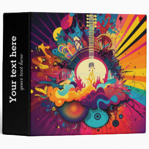 Musique Concert Guitariste 3 sonneries classeur