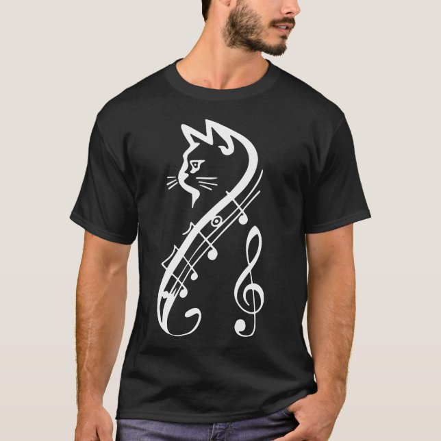 musique de t-shirts de chat (Devant)