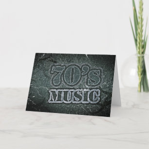 Musique des années 70 Vintage - Cartes de voeux