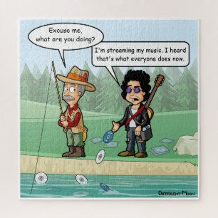 Musique Diffusion Funny Pun Jigsaw Puzzle