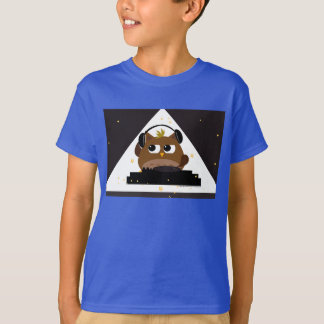 Musique DJ Owl Design - Enfants 3/4 manche T-shirt