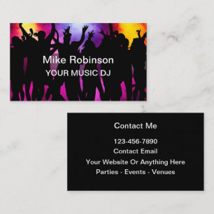Musique DJ Thème Cool Carte de visite