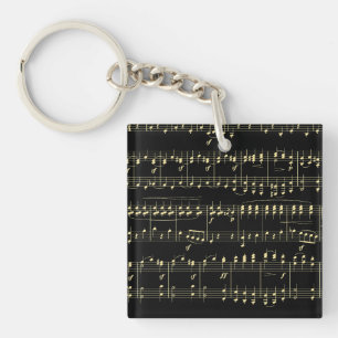 Musique dorée sur fond noir